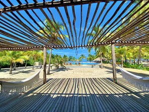 Outdoor wedding area