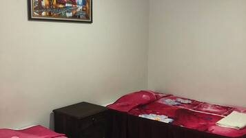 Basic Quadruple Room, 2 Double Beds, Private Bathroom | Desk, free WiFi, bed sheets