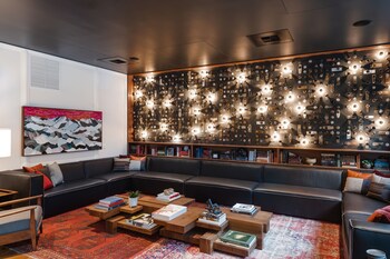 Sitting area in hotel lobby at The State Hotel