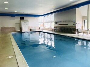 Indoor pool, a heated pool