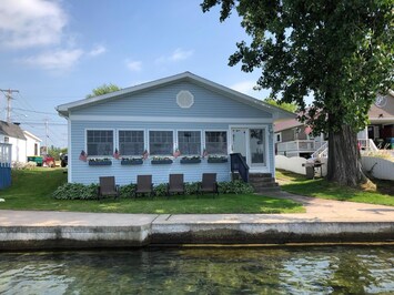 River front cottage - view from private dock