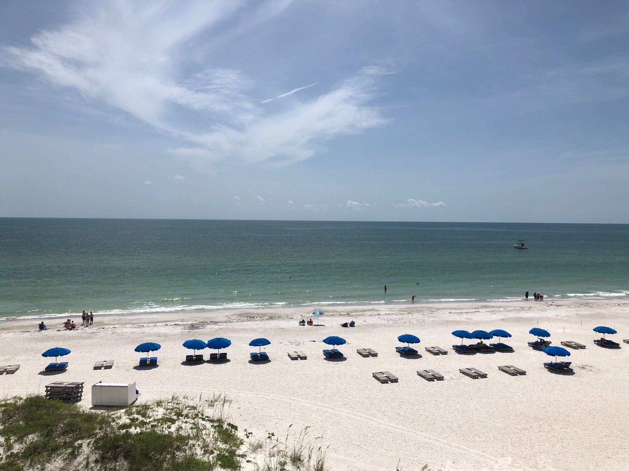 On the beach, beach towels