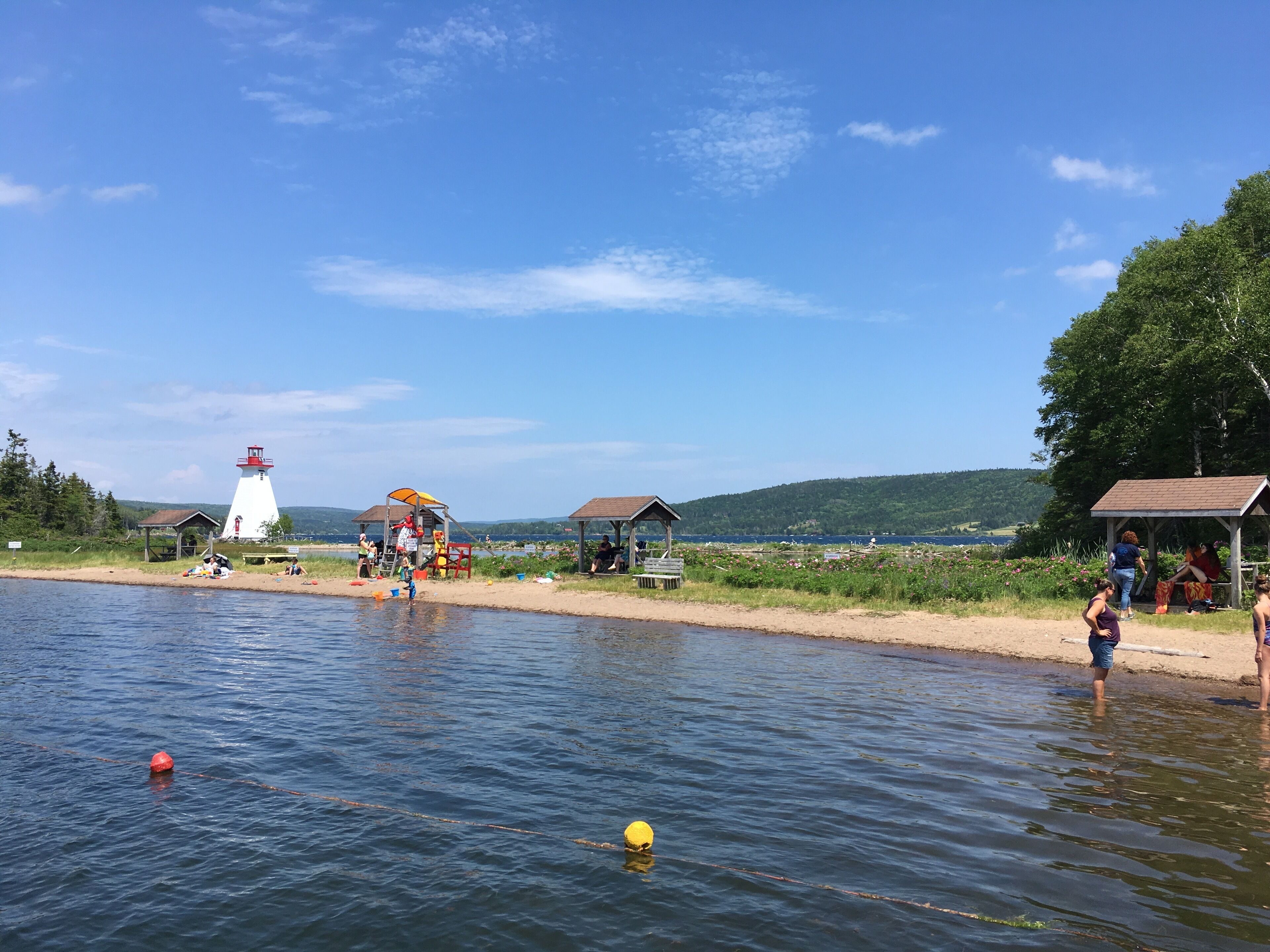 Kidston's Island Beach-
family fun in the center of the village