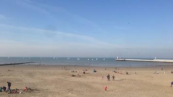 Vlak bij het strand