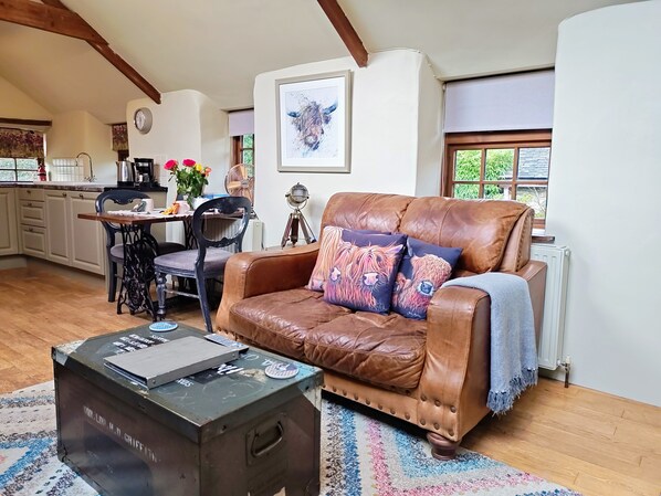 Smart TV, DVD player, books, stereo