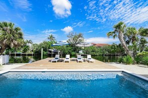 A heated pool
