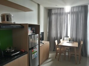 公寓, 花園景 | 私人廚房 | 雪櫃、微波爐