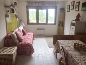 TV - Ski-in studio with washing machine for 4, pets allowed (Montgenèvre)