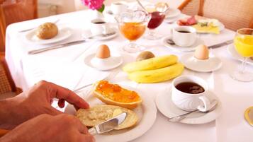 Daily buffet breakfast (EUR 12 per person)