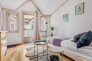 Classic Studio | Individually decorated, individually furnished, blackout drapes