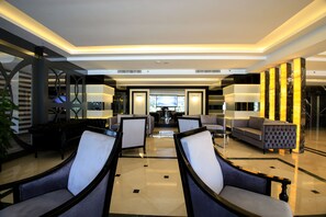 Sitteområde i lobbyen