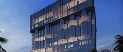 Front of property – evening/night