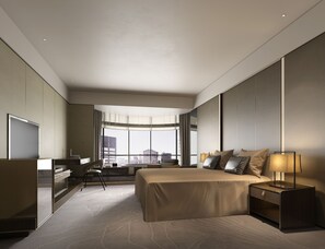Deluxe Double Room, Bathtub | Minibar, in-room safe, desk, blackout drapes