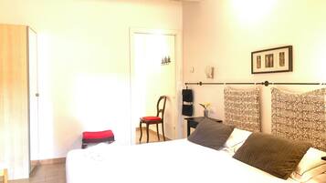 Double Room | Premium bedding, desk, laptop workspace, free cribs/infant beds