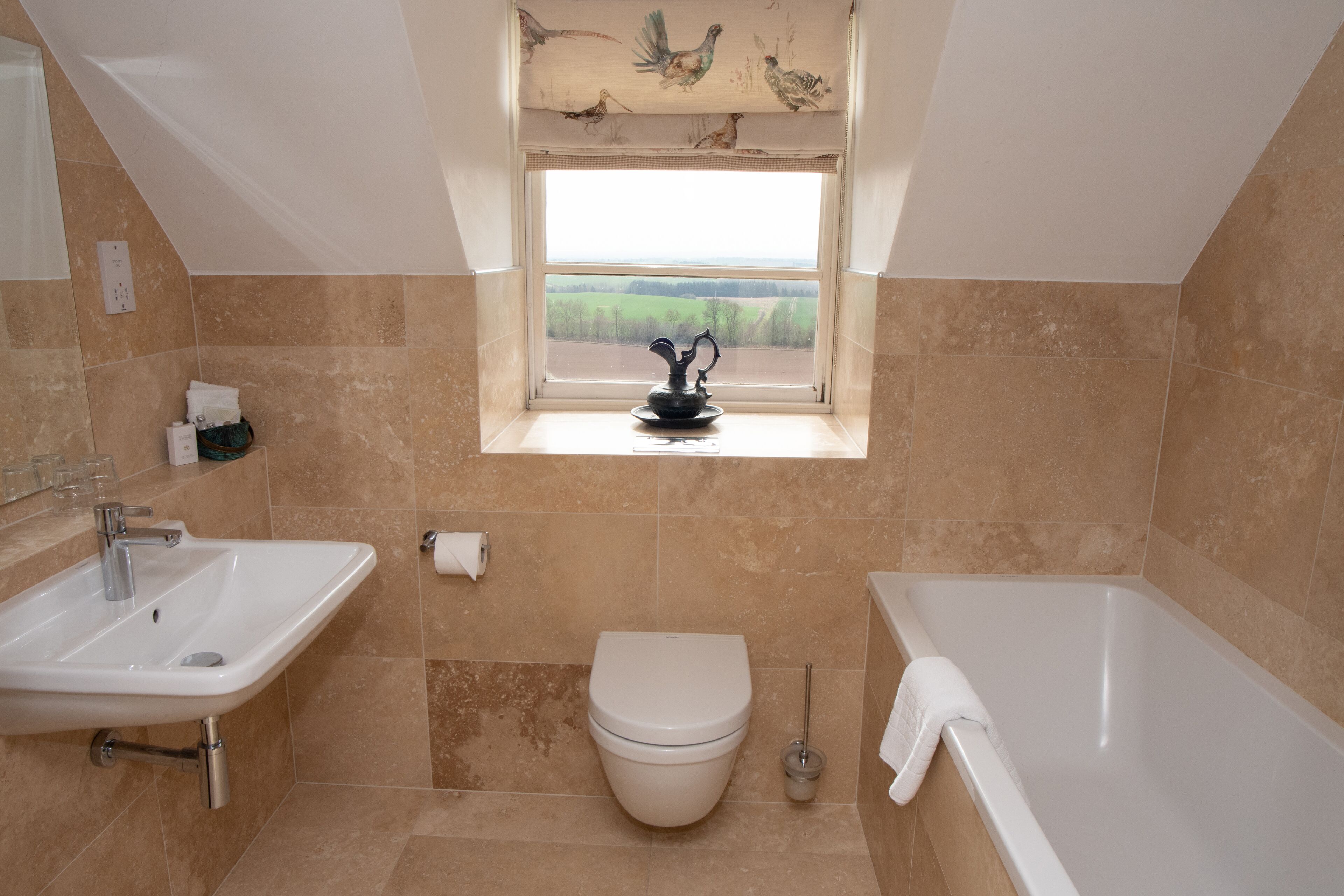 double or twin room | bathroom | free toiletries, hair dryer, bathrobes, towels