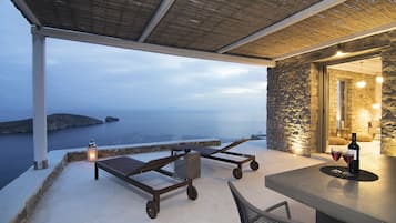 Casa, 2 quartos (Residence of Kalo Ampeli 2) | Vista da sacada
