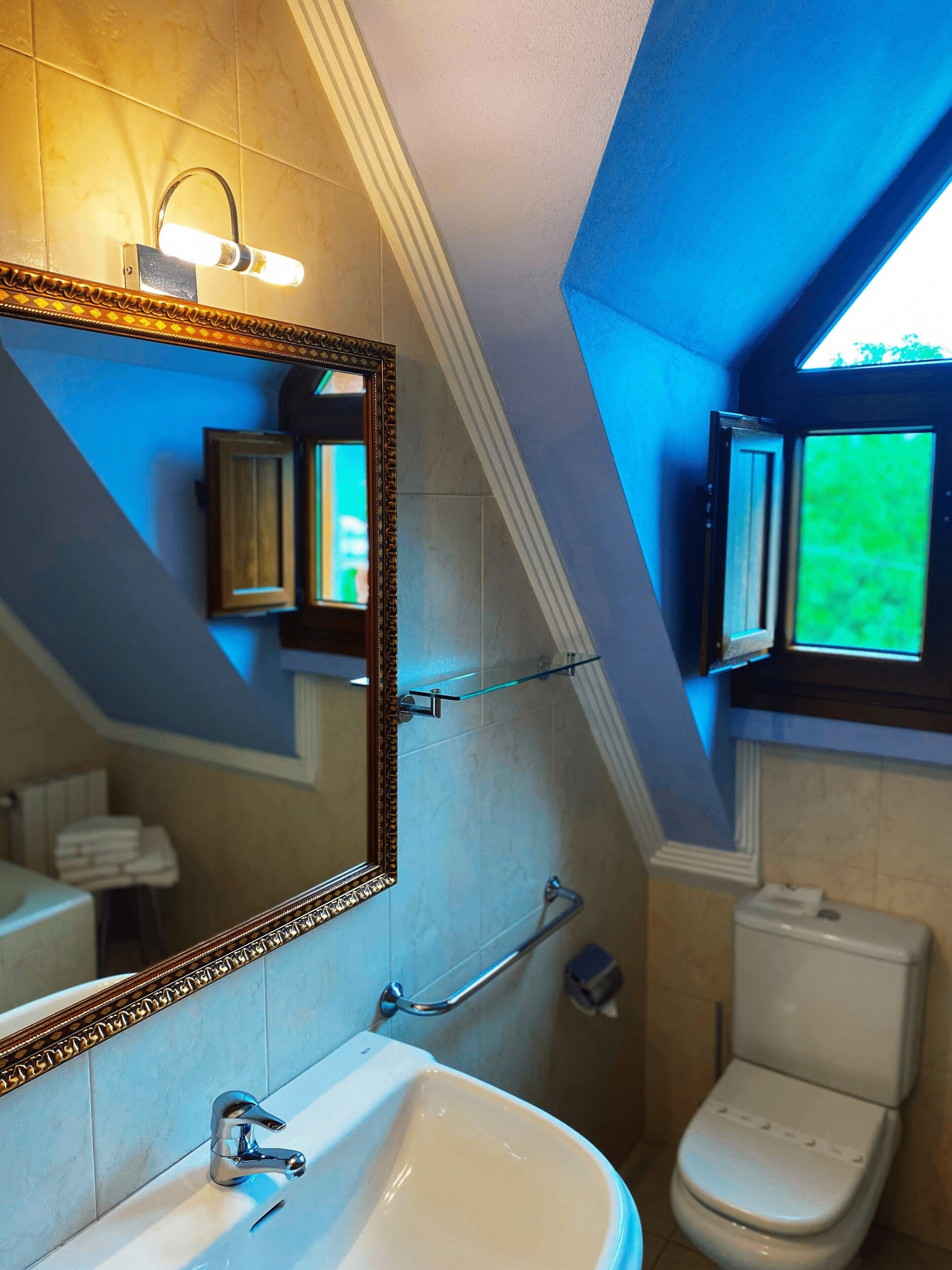 standard double or twin room | bathroom | rainfall showerhead, free toiletries, hair dryer, bidet