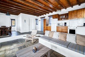 Elite Villa | Living area | Fireplace