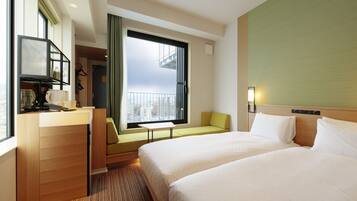 コーナーツインルーム | WiFi (無料)、ベッドシーツ、車椅子でアクセスできる設備