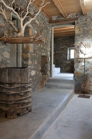 Villa, 4 Bedrooms (Villa Mandri) | Living area - Serifos Houses Aghios Sostis (Serifos)