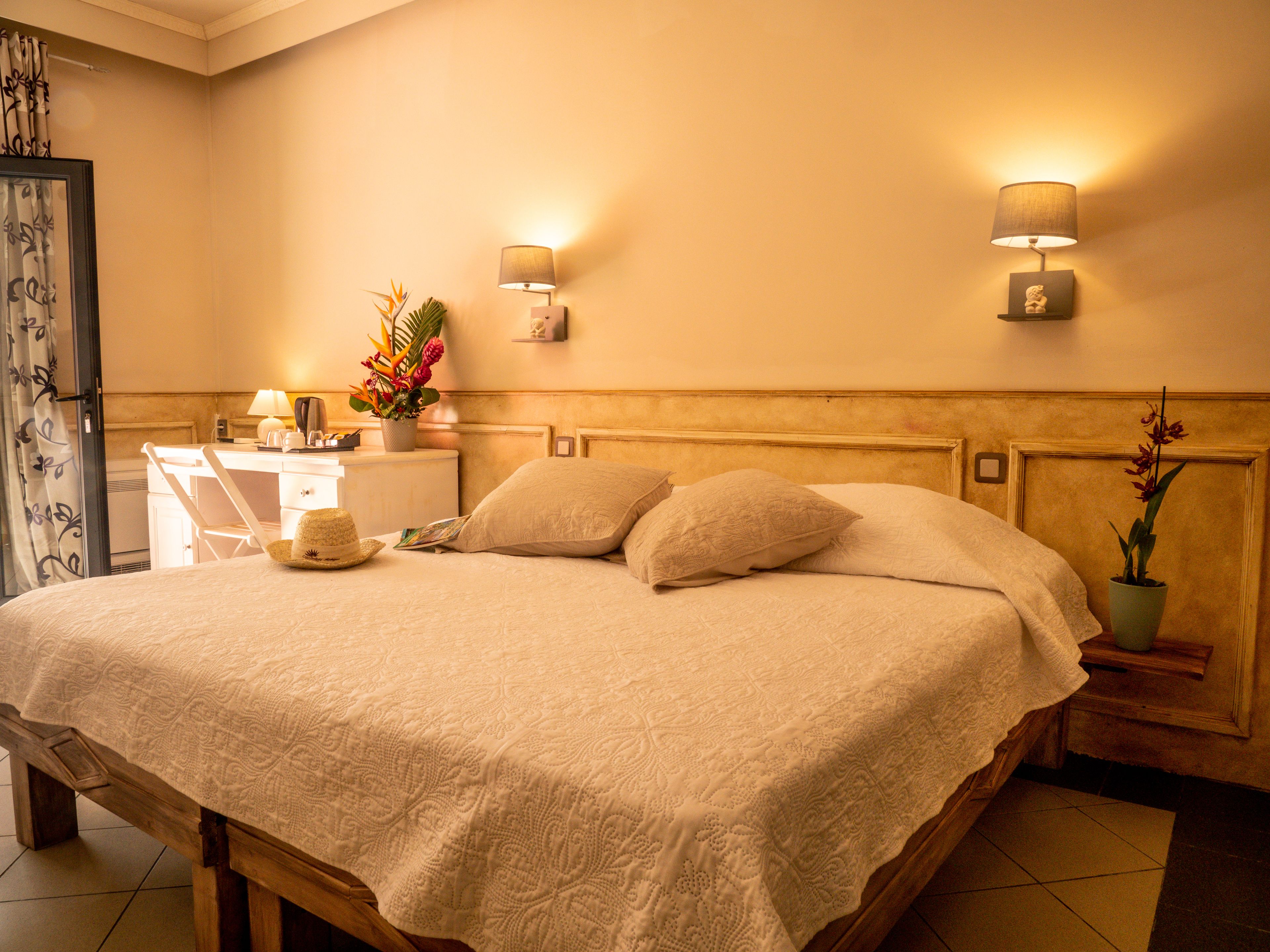 family room, 2 double beds, non smoking | desk, blackout curtains, iron/ironing board, free wifi