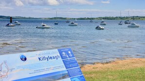 A sign with 'Killyleagh' written on it, indicating a location. - Hamilton House Holiday Apartments (Downpatrick)