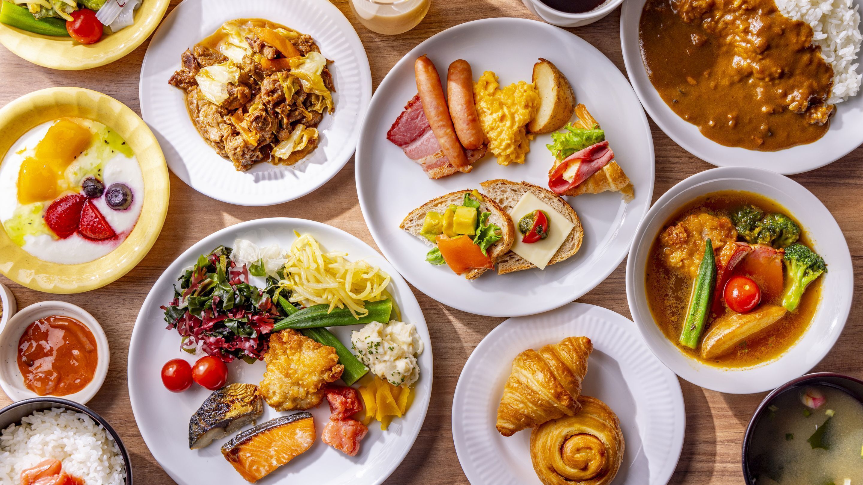 吃到飽自助式早餐