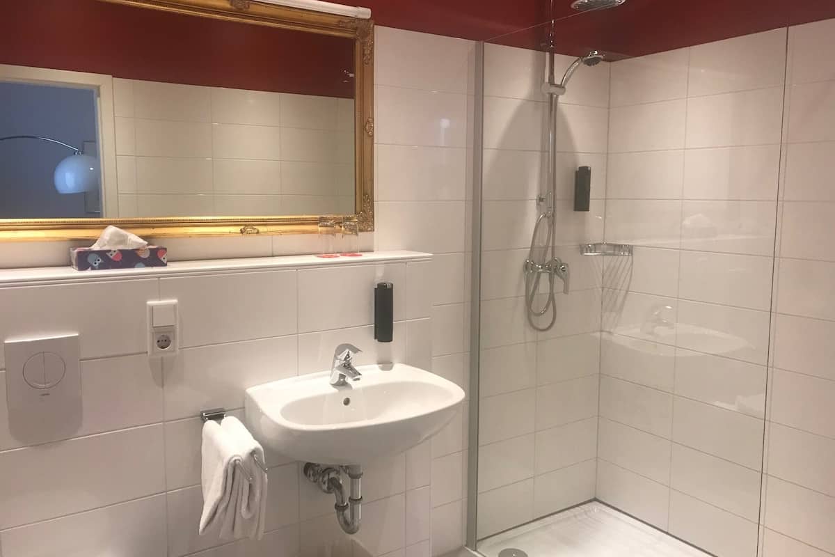 suite, private bathroom | bathroom | shower, free toiletries, hair dryer, towels