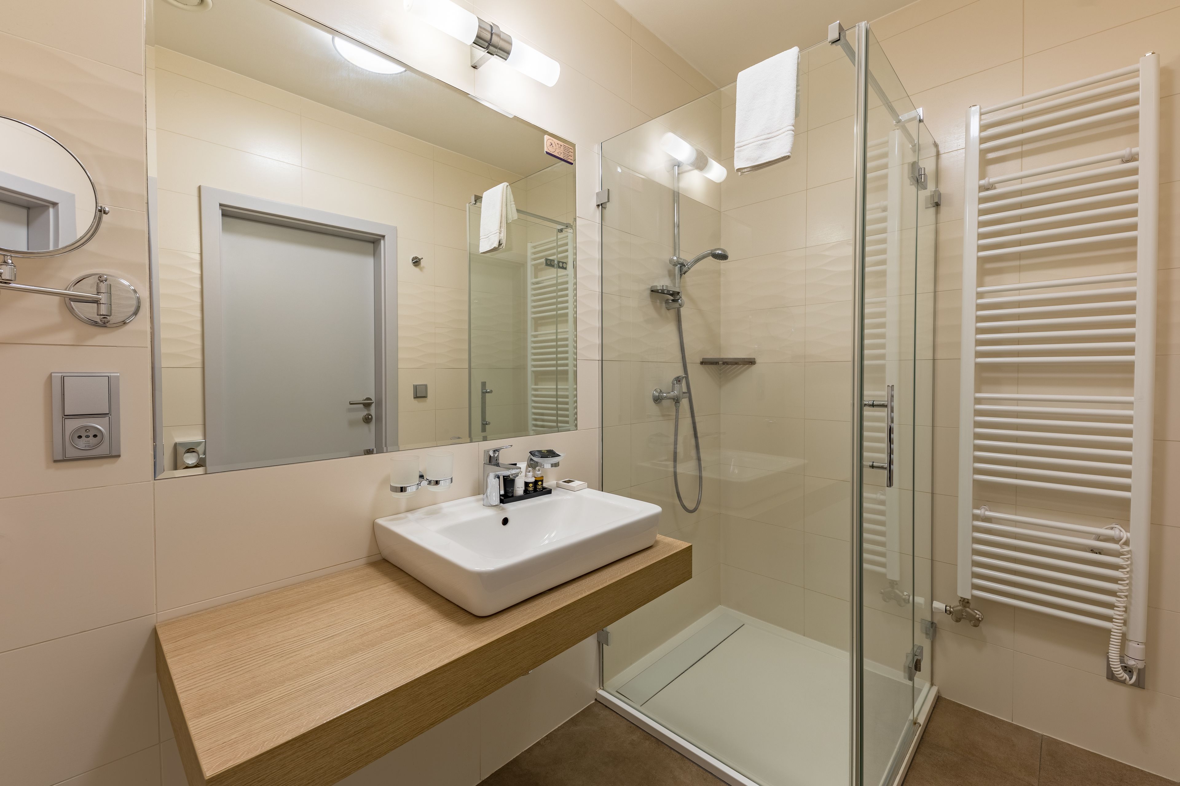 family suite | bathroom | free toiletries, hair dryer, slippers, towels