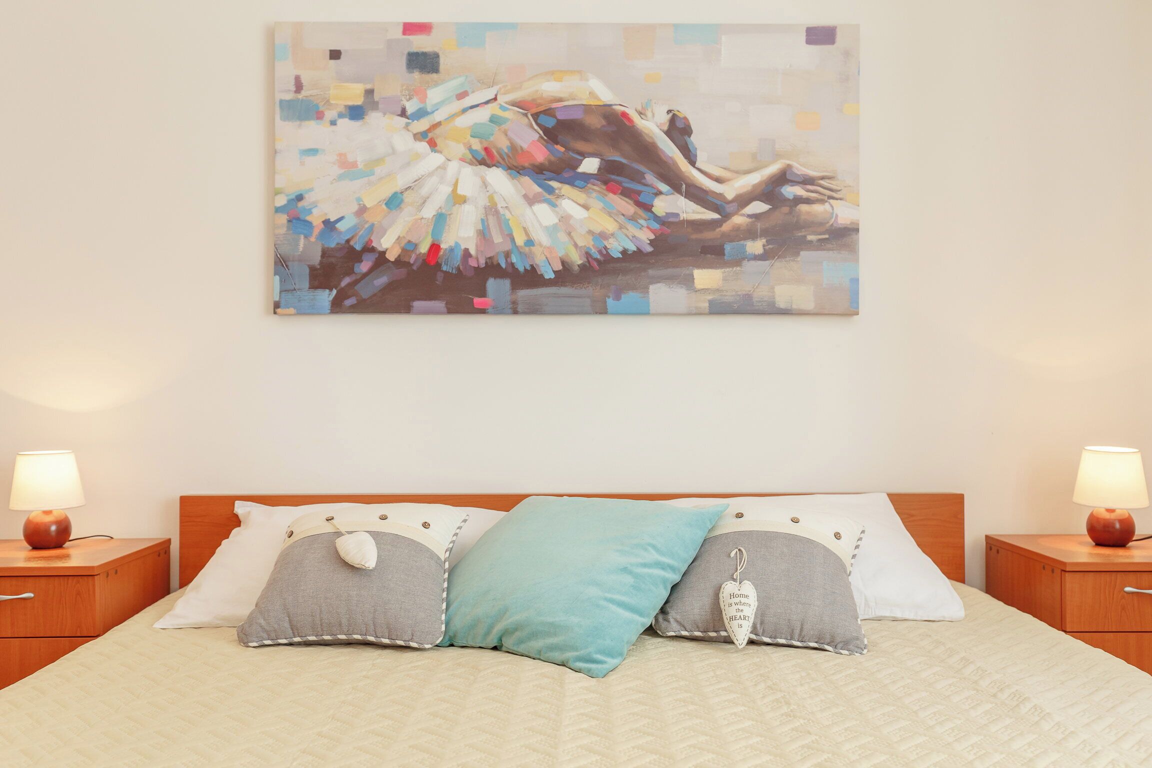 1 dormitorio y ropa de cama