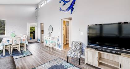 Oceanfront home with hot tub, private beach access & ocean views - dog-friendly