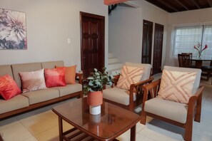 Villa, Multiple Beds, Non Smoking, Bay View | Living area | Flat-screen TV - Trilogy Villas (Falmouth Harbour)