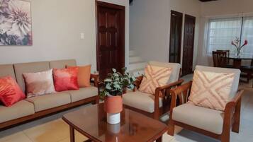 Villa, Multiple Beds, Non Smoking, Bay View | Living area | Flat-screen TV