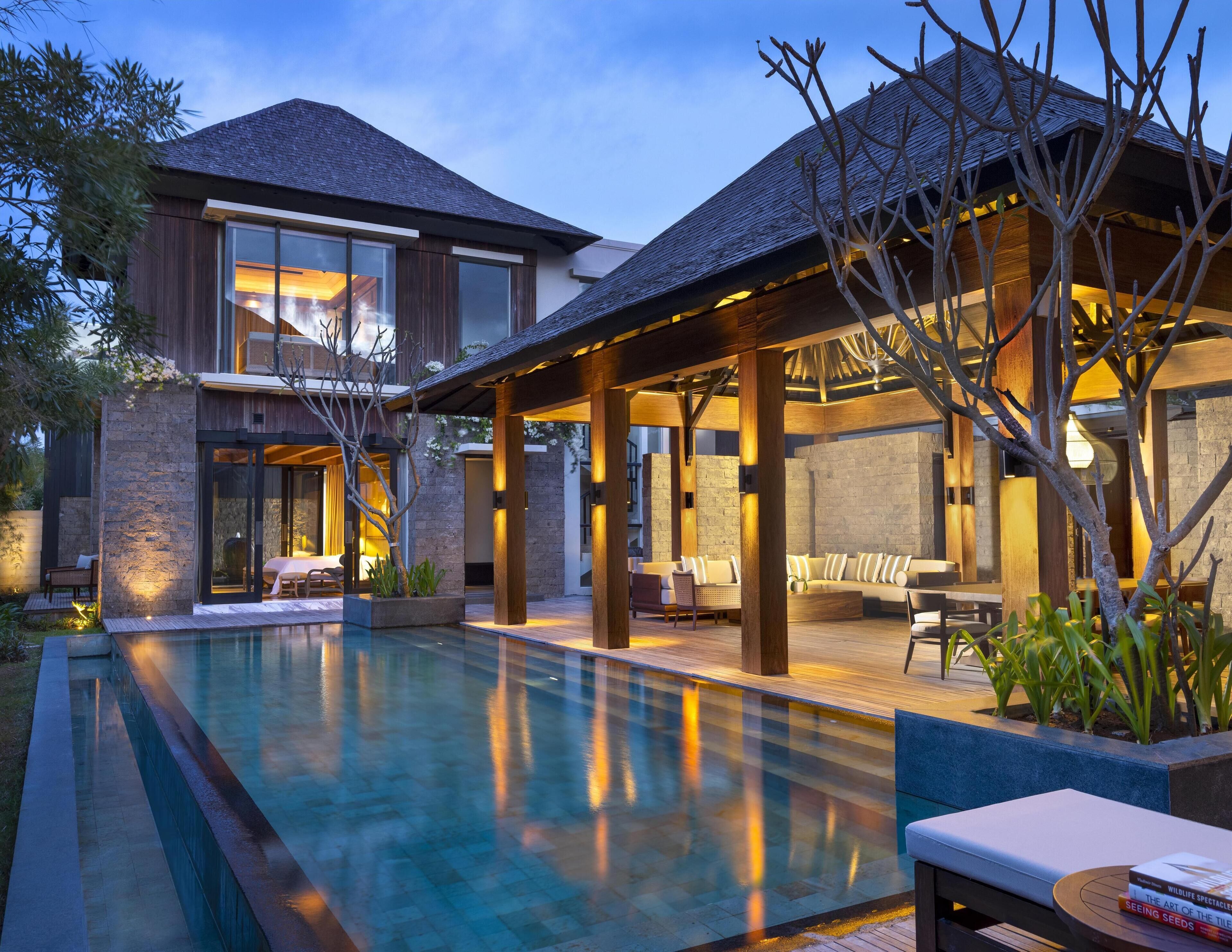 Villa, 3 Bedrooms, Private Pool, Garden View | In-room safe, desk, blackout drapes, iron/ironing board