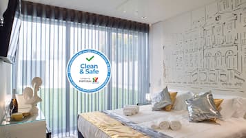 1 habitación, sábanas de algodón egipcio y ropa de cama de alta calidad