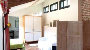 Soundproofing, iron/ironing board, free cots/infant beds, free WiFi