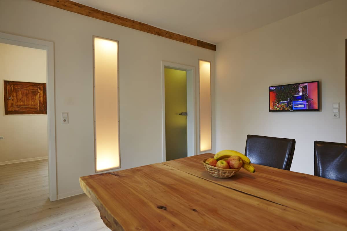 Family Apartment, 2 Bedrooms (Wiesengrund) | Living area | Flat-screen TV