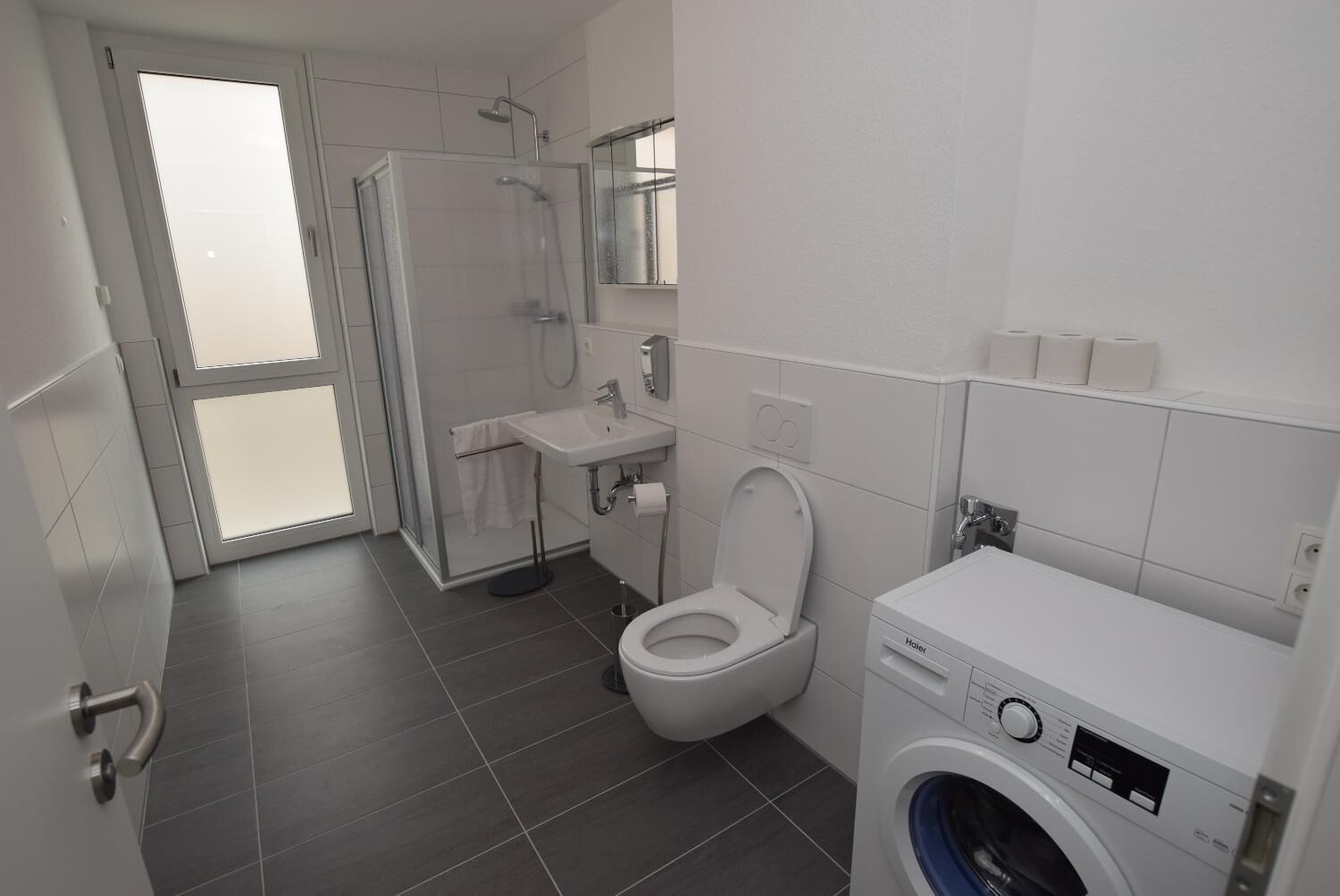 Free toiletries, hair dryer, towels