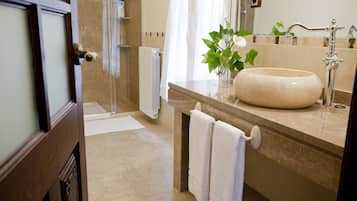 Free toiletries, hair dryer, bidet, towels