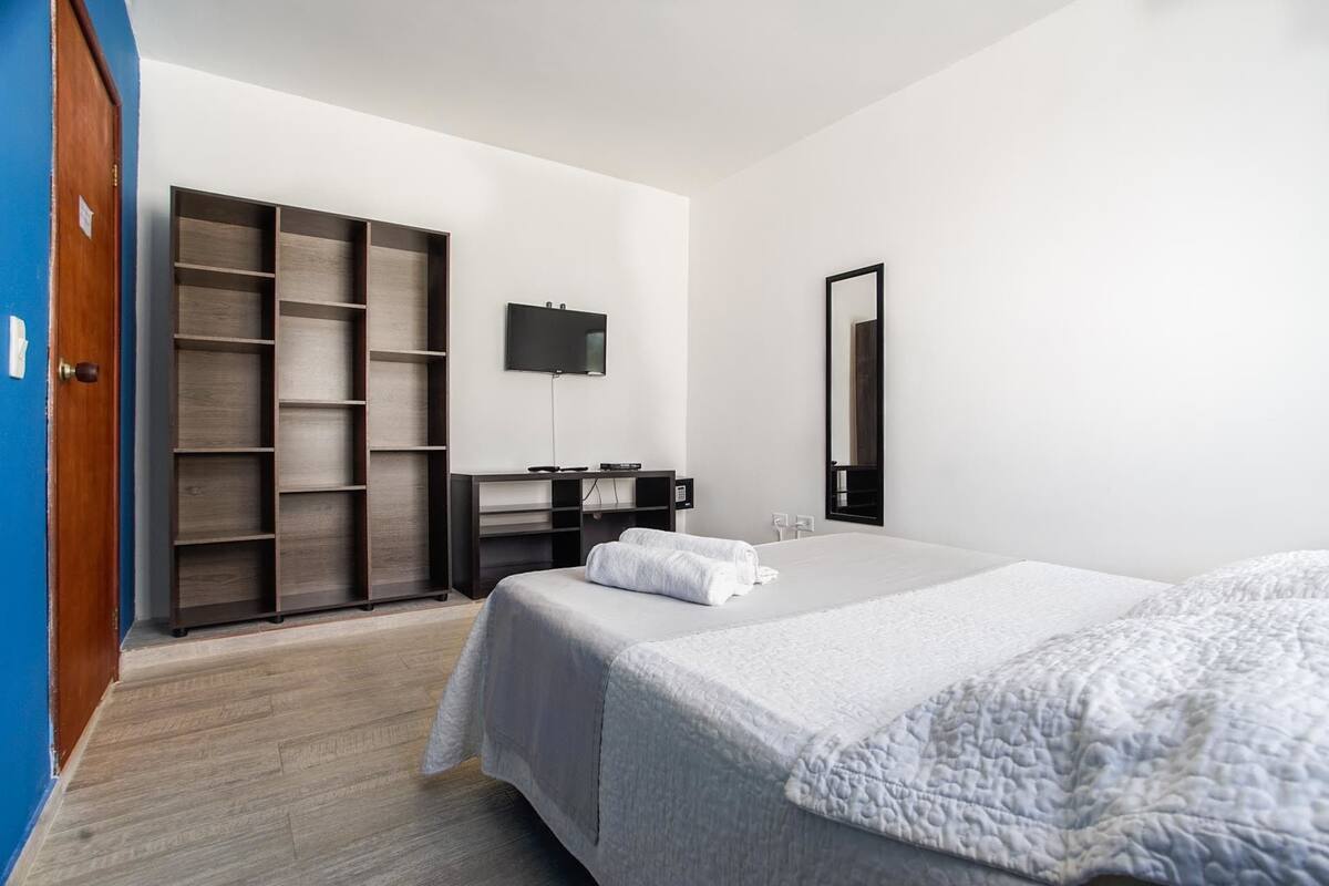 Double Room, Shared Bathroom | In-room safe, blackout drapes, iron/ironing board (on request)