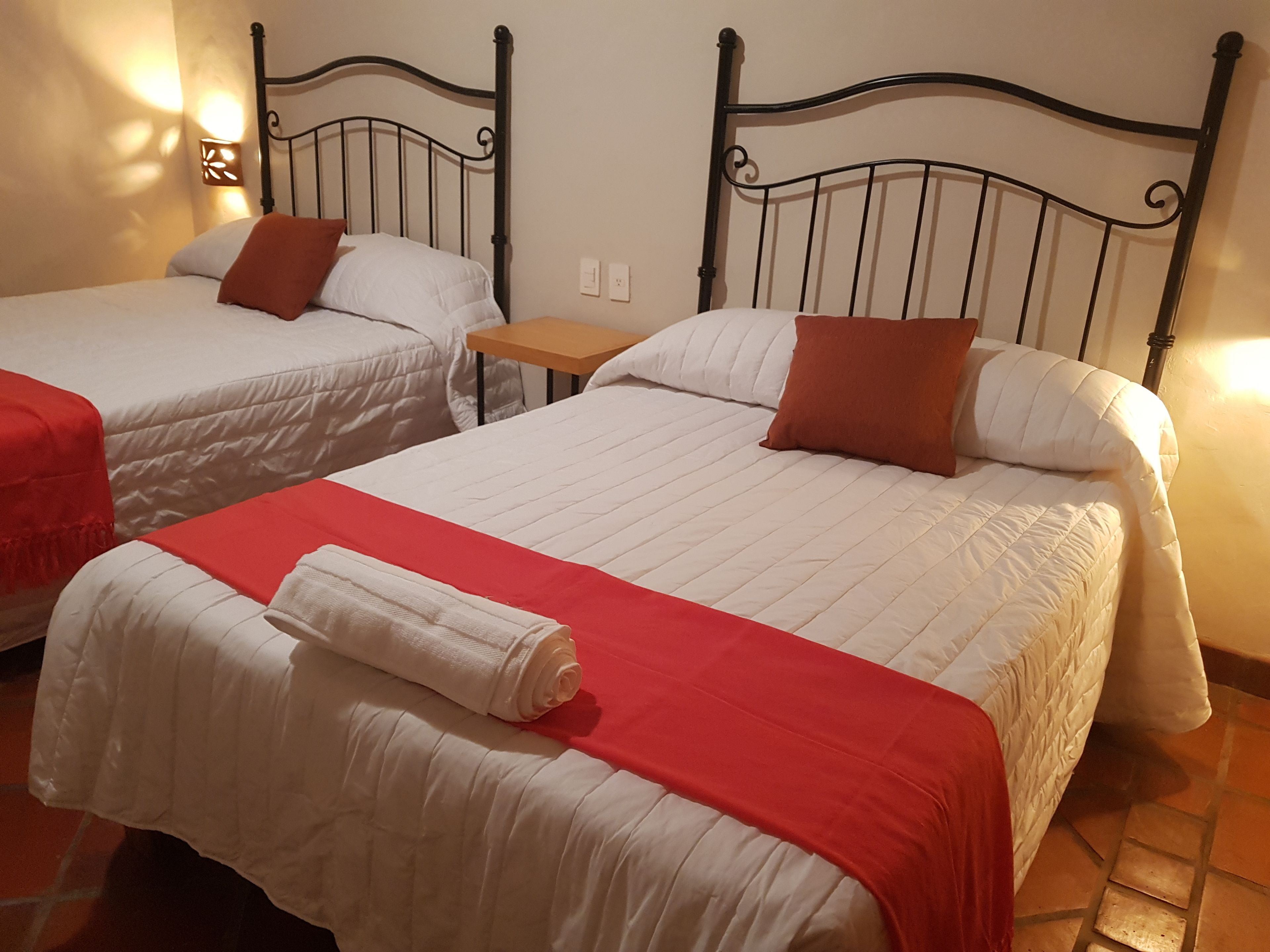 premier double room, 2 double beds, non smoking | premium bedding, down duvets, blackout curtains, iron/ironing board