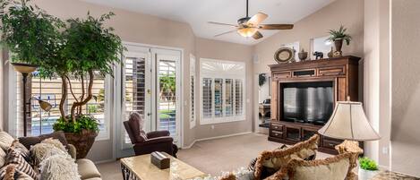 Smart TV, books, music library, video library
