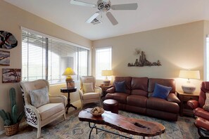 TV, DVD player, video library