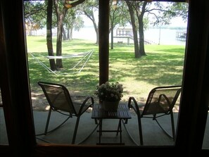 Interior - Lakefront Log Home on 1.5 Gated Acres W/ 130 Sixty Foot Oaks! (Azle)