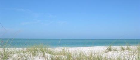 Beach nearby, sun-loungers
