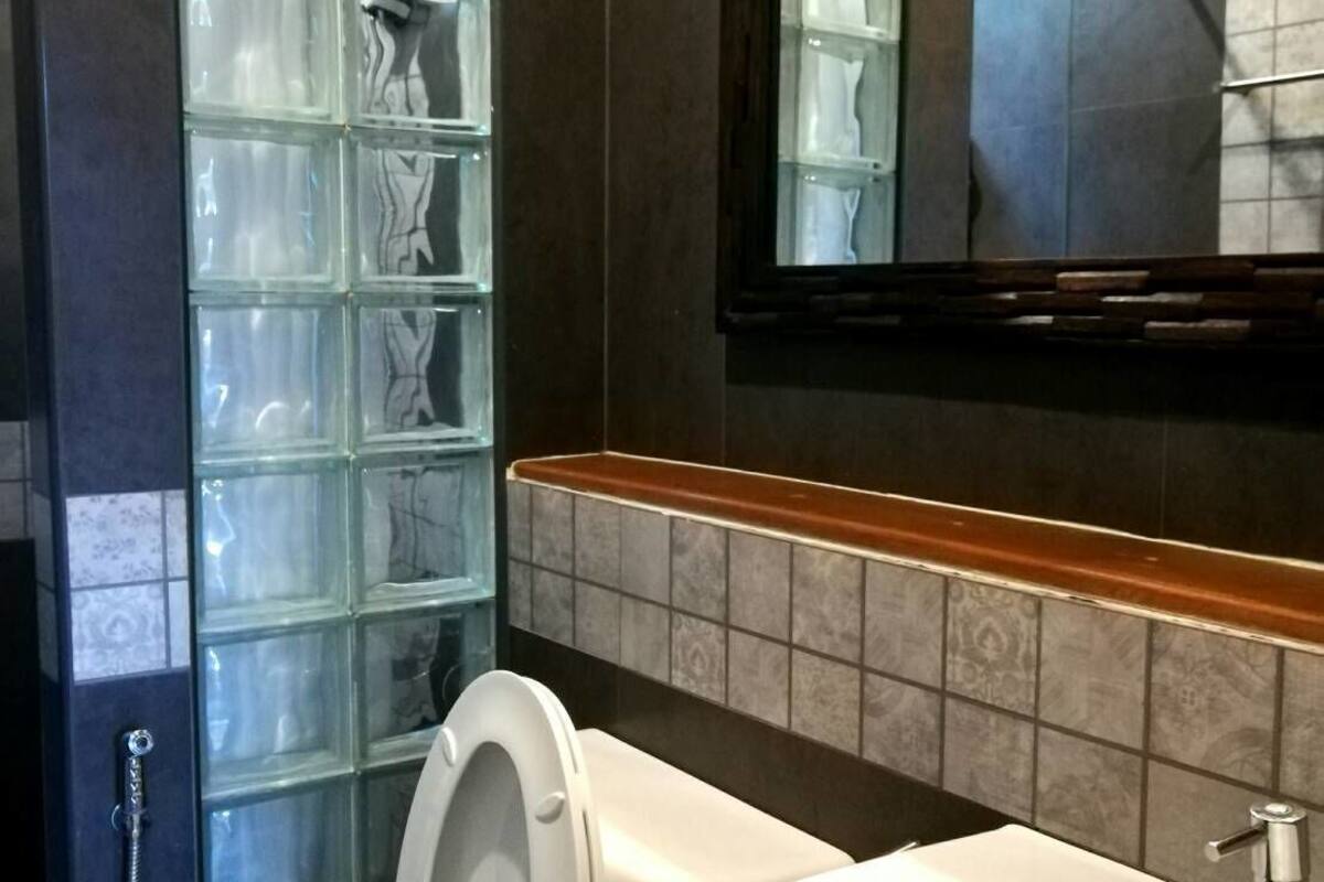 superior double room  | bathroom | shower, free toiletries, towels