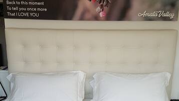 Frette Italian sheets, premium bedding, down duvets, Tempur-Pedic beds