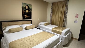 Double Room (2 Beds) | Blackout curtains, soundproofing, iron/ironing board, free WiFi