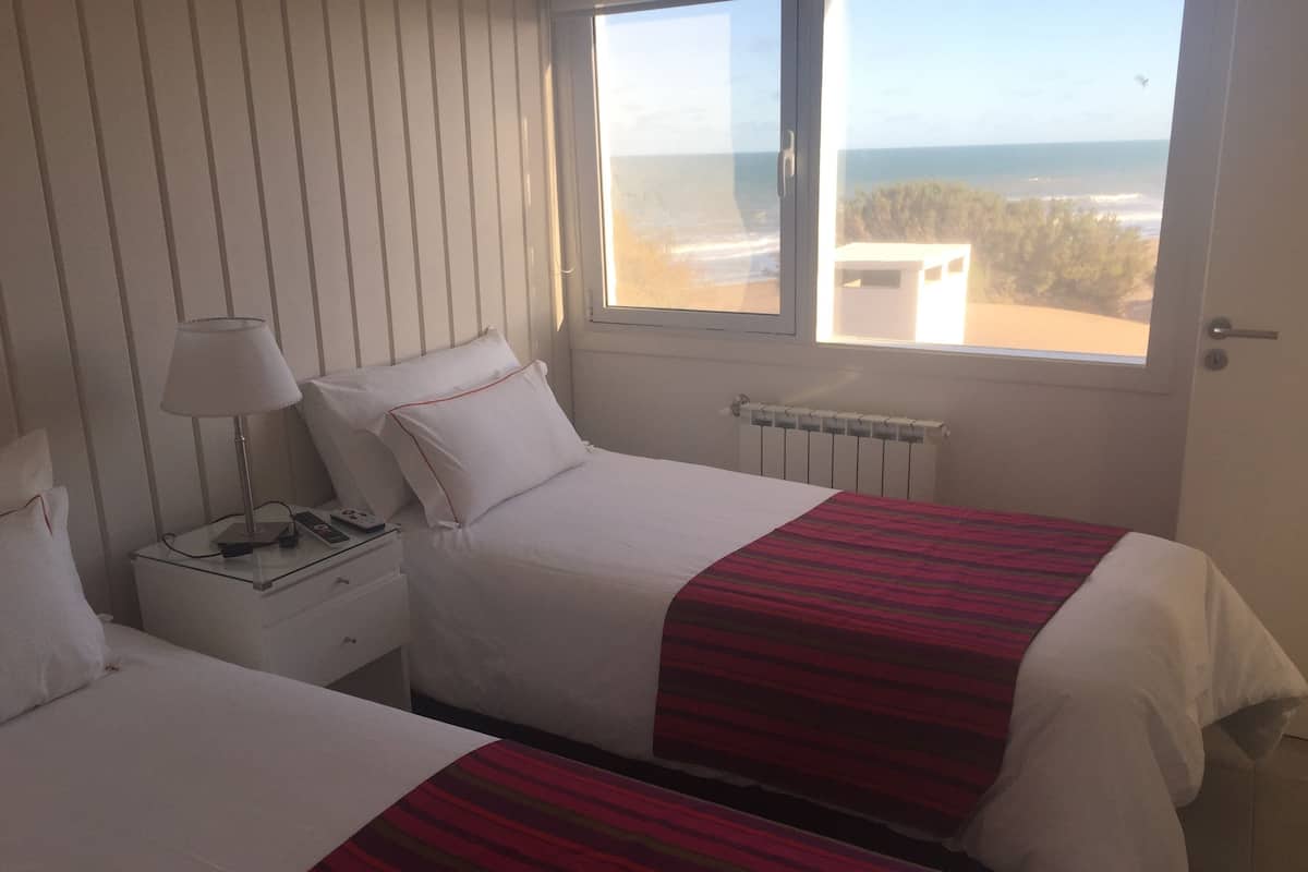 Deluxe Apartment, 1 King Bed, Terrace, Sea View | Frette Italian sheets, premium bedding, down comforters, pillowtop beds