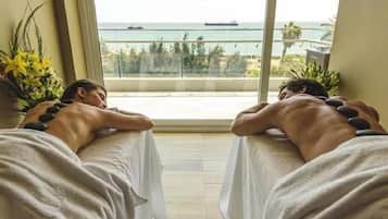 Behandlungsräume für Paare, Sauna, Whirlpool, Dampfbad